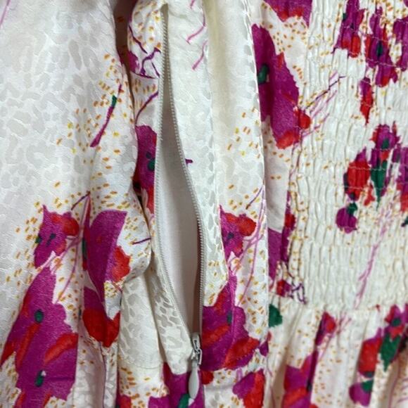 BA&SH ELONOR FLORAL PRINT‎ MIDI DRESS SIZE L - Picture 7 of 9
